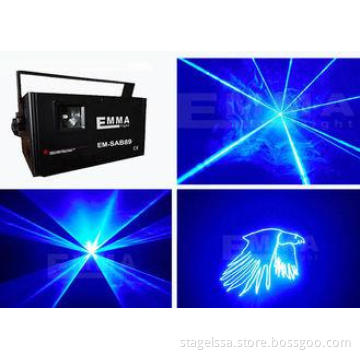 2W Blue DJ Laser Lights With High Speed Optical Scanner For